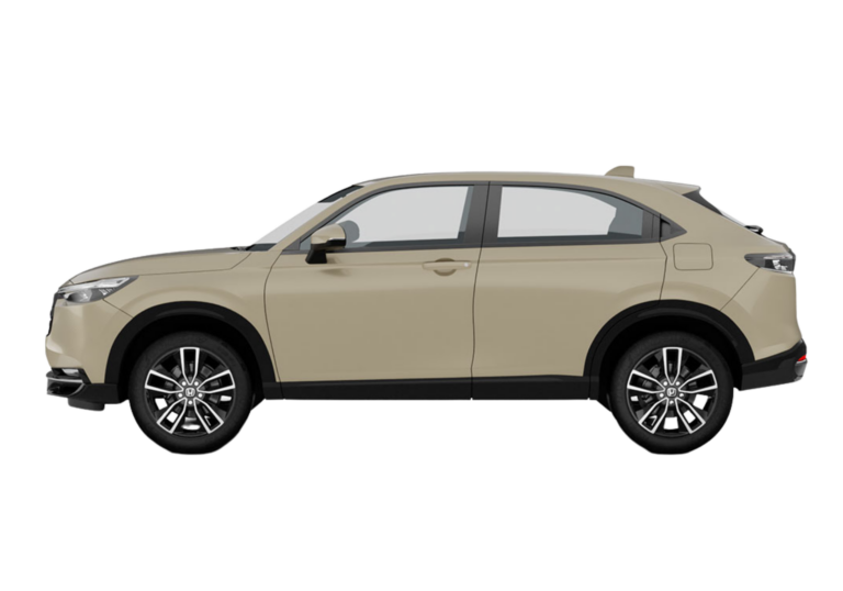 Honda HR-V Sand Khaki Pearl side profile — Honda Cars Pasig