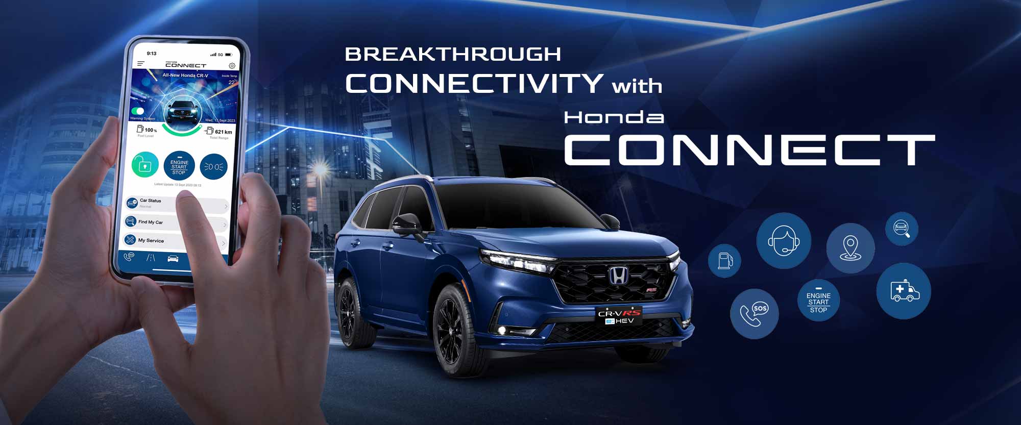 Honda Connect Heropage